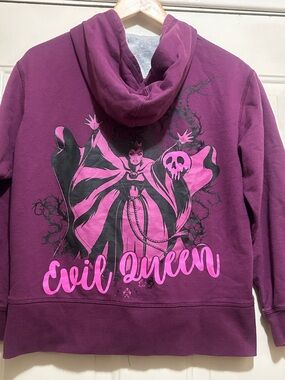 Evil Queen Graphic Hoodie - Plum with Hot Pink Print Tokyo Disney Tag